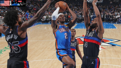 Okc thunder vs detroit pistons match player stats
