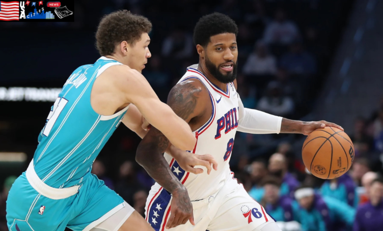 76ers vs charlotte hornets match player stats