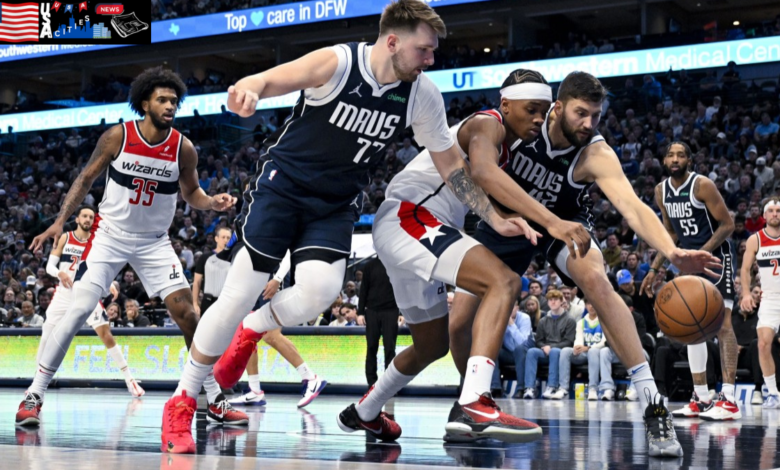 dallas mavericks vs washington wizards match player stats