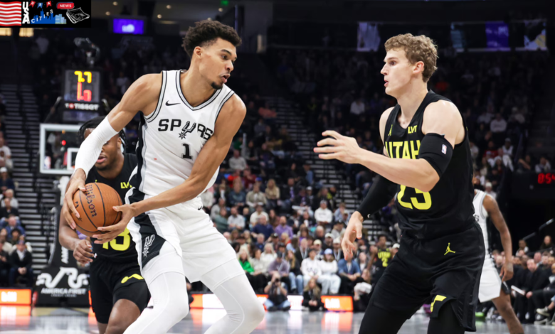 San antonio spurs vs utah jazz match player stats