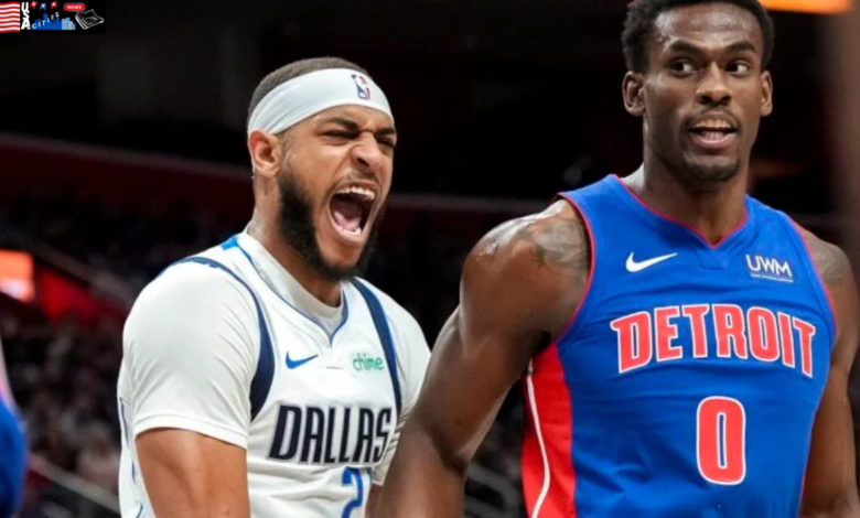 Detroit pistons vs dallas mavericks match player stats