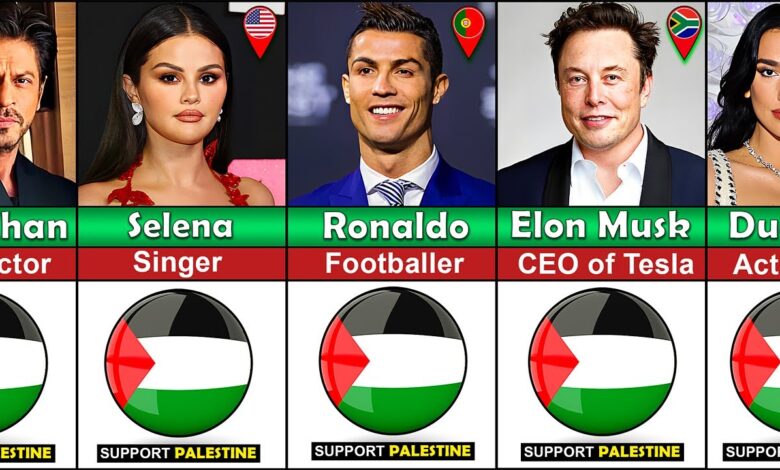 celebrities who support palestine